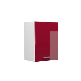 Vicco Armario Colgante R-line, Rojo Burdeos Alto Brillo, 45 Cm