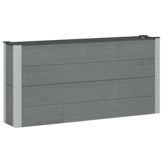 vidaXL Arriate Elevado Gris 150 X 30 X 72 Cm Vidaxl