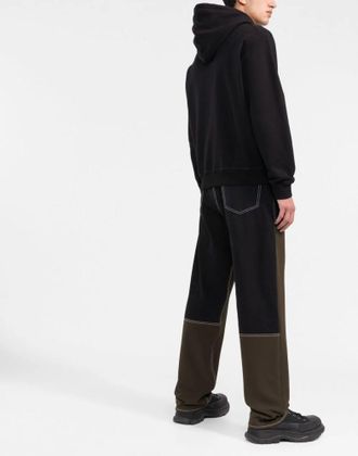 Dsquared2 Logo-Embroidered Cotton Hoodie - Black