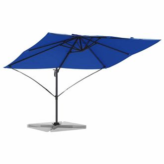 Berkfield Home Modern Azure Blue Cantilever Umbrella Azure Blue