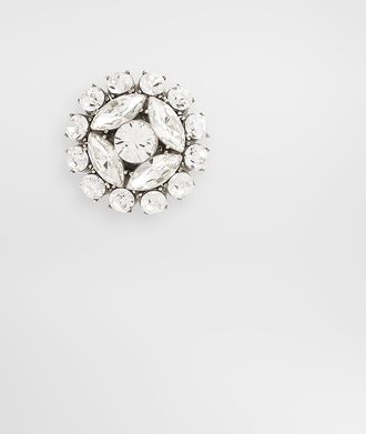 Dolce & Gabbana Rhinestone Brooch - Man Bijoux Silver Metal Onesize