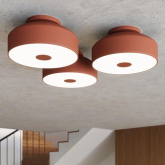 Wonderlamp L&aacute;mpara de techo rojo moderno con 4 luces
