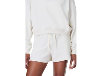 Sweaty Betty Revive Boxy Short Womens Shorts Lily White : XL 3.5, Cotton/Polyester/Terry