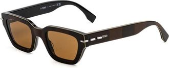 Fendi Sunglasses, male, Brown, 50 MM, Selleria Sunglasses