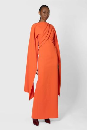 Roksanda Ilincic Iven Maxi Dress In Venetian Red