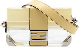 Fendi Pre-owned Fendi Mini Acrylic Vitello Trunk Baguette Crossbody Ladies G0M5TMDECSHSW8J5