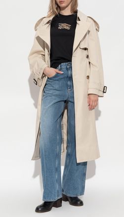 Burberry T-shirt With Logo, Womens, Black