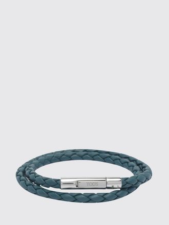 Tod's Bracciale MyColors in pelle di vitello intrecciata con logo inciso
