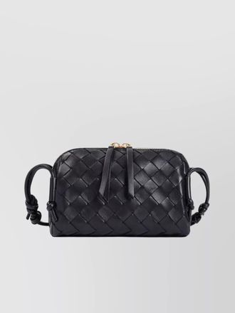 Bottega Veneta leather concert bag with woven knotted design