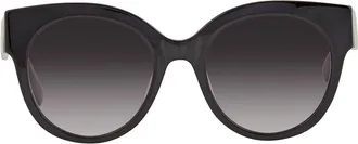 Longchamp Grey Gradient Round Ladies Sunglasses LO673S 001 53