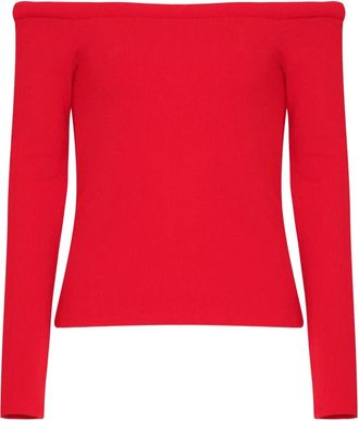 Gloria Coelho x Isabella Fiorentino off-shoulder top - women - Viscose/Elastane - GG - Red
