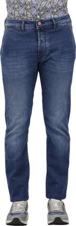 Incotex Slim-Fit Stretch Denim Jeans - Heren - Slim Fit Jeans - Blauw - W38 - Denim - Jeans