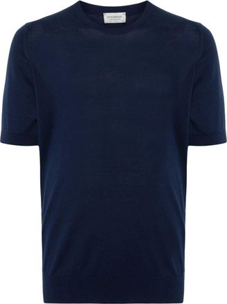 John Smedley Kempton cotton T-shirt - men - Cotton - M - Blue