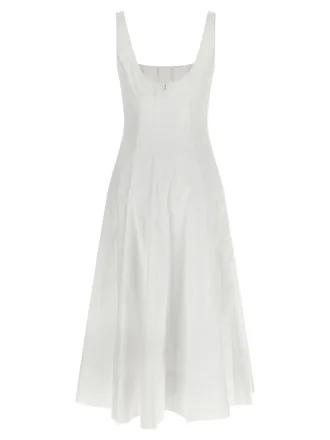 Staud Wells Midi Dress - White