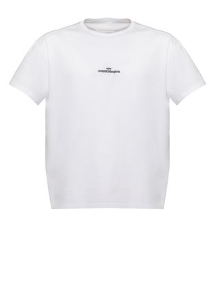 Maison Margiela White Inverted Text Cotton T-Shirt
