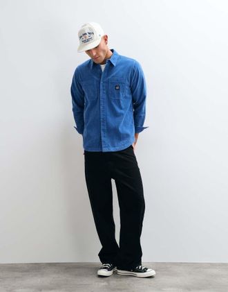 Santa Cruz camicia a maniche lunghe in corduroy blu