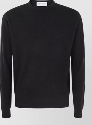 FILIPPO DE LAURENTIIS silk cashmere virgin wool long-sleeve crew-neck jumper
