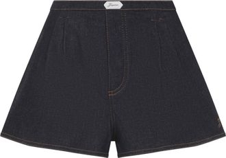 Jacquemus Navy Blue Solid Shorts