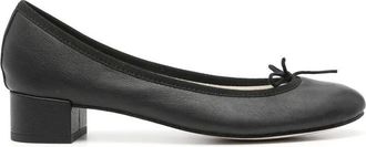 Repetto Pumps, female, Black, 6 UK, Black Leather Ballet Flats with Ribbon