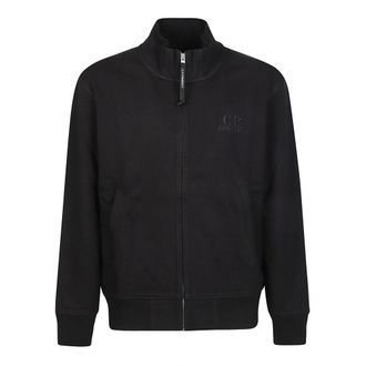 C.P. Company C.p. Company, Hoodies & sweatvesten, Heren, Zwart, M, Ritssluiting Sweatshirt