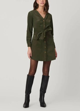 Shoshanna Manon Mini Dress In Forest Green