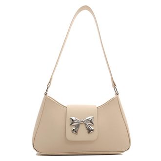 Generic Hobo Handbag PU Leather Cute Purse Y2k Tote Bag Purses Trendy Underarm Bag for Women Work Shopping Travel (White)