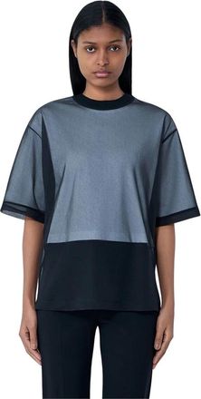 Sportmax Ottelia T-shirt - Dames - T-shirts - Zwart - XS - Katoen - Tops