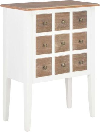 vidaXL Sideboard White 54x30x80 cm Solid Wood Vidaxl
