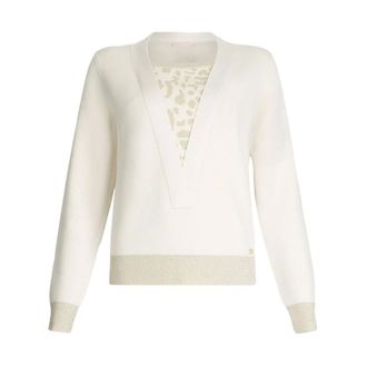 Liu Jo Dames, Truien, Wit, Maat: S