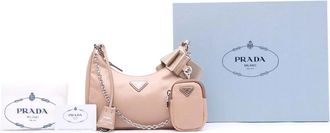Prada Hobo Bags - 2019-2025 Tessuto Re Edition 2005 Satchel - Gr. unisize - in Braun - für Damen