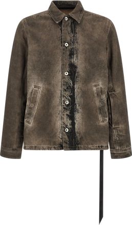 Rick Owens Cotton blue Mens Jacket