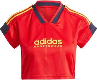 adidas (WMNS) adidas Tiro Cut 3-Stripes Crop Asia Sizing Red Black IZ2091