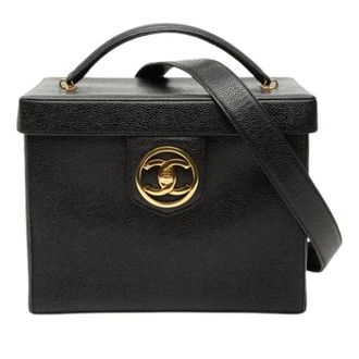 Chanel Pre-owned Vanity Bag - Dames - Pre-owned - Zwart - Maat: ONE Size Leer