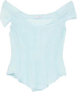 Judy Turner Top con spalle scoperte - Blu