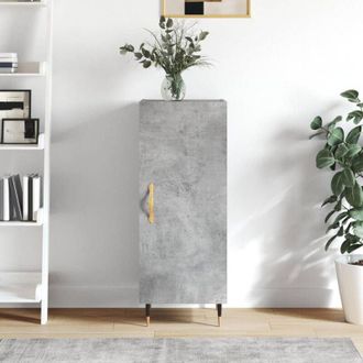 vidaXL Sideboard Concrete Grey 34.5x34x90 cm Engineered Wood Vidaxl