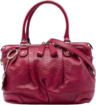 Gucci Pre-owned Sukey Satchel - Dames - Vintage Handtas - Rood - ONE Size - Leer - Vintage