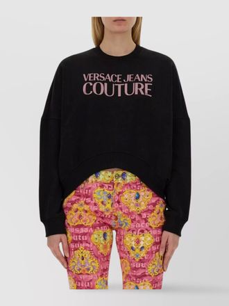 Versace Jeans Couture cropped cotton sweatshirt