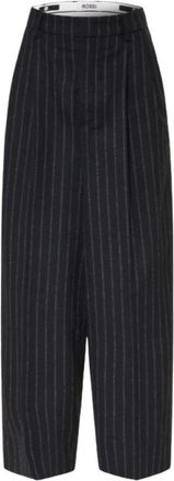 Rossi Rossi, Broeken, Dames, Blauw, L, Wol, Noa Crop Broeken