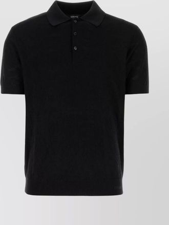 Versace silk polo shirt