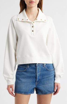 Frame Denim The Coach Cotton Sweatshirt in Cream at Nordstrom Rack, Size X-Small