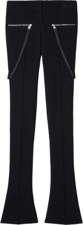 Off-white Britney Broeken - Dames - Wijde Broeken - Zwart - M - Leer - Broeken