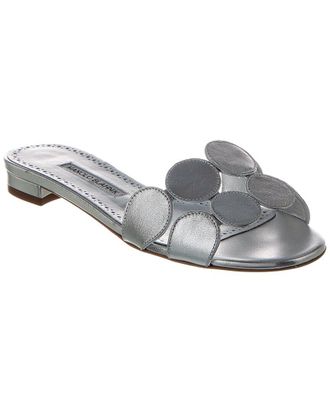 Manolo Blahnik Haribalmu Leather Sandal