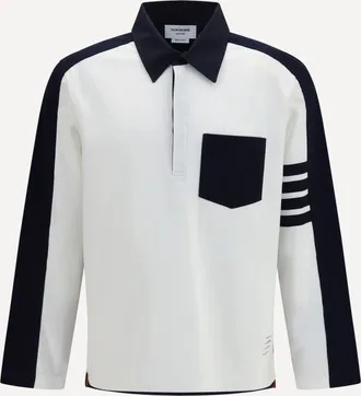 Thom Browne Oversized Colorblock Rugby Polo Male 2