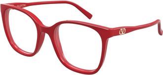Valentino Glasses, female, Red, Size: 55 MM Optical Frame