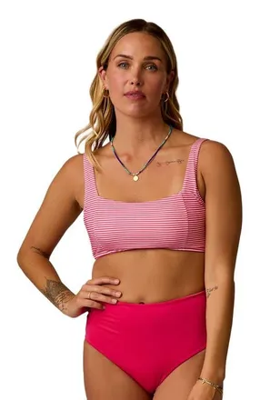 Carve Designs Penelope Top DD Cup in Melon Stripe at Nordstrom, Size 32