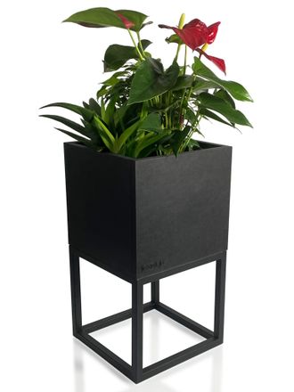 OEM Soporte Met&aacute;lico Para Flores Loft Fiorino 22x22x40 Cm
