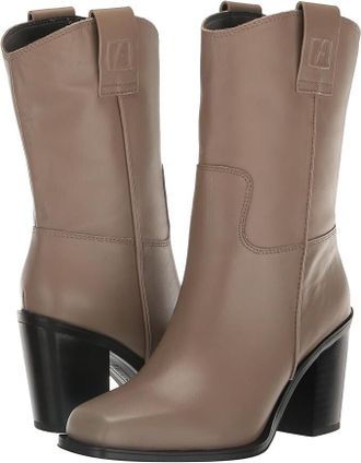 Franco Sarto Valor I8161L1020 Boots Womens Gray Leather Mid-Calf JOBB136