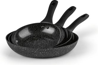 Bratmaxx Bratpfanne »Aluminium Pfannen Set 3 Stück 20 cm/24 cm/28 cm« Aluminium