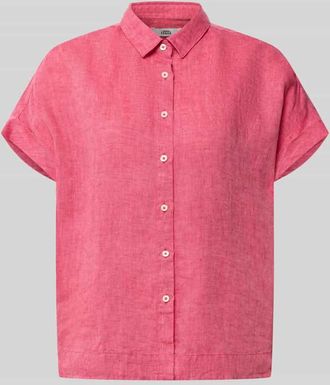 0039 Italy 0039 Italy Leinenbluse mit Knopfleiste Modell DOLLY in Rot, Gr&ouml;&szlig;e XXL