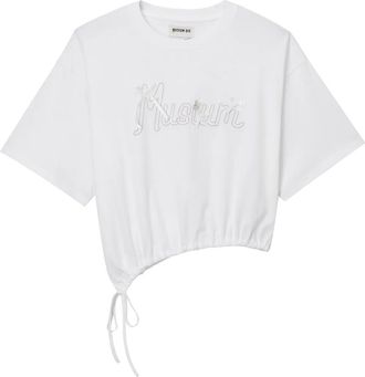 Musium Div. logo-print T-shirt - women - Cotton - S - White